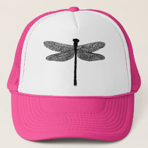 Gorra De Camionero arte de la silueta de dragonfly Bug Insect 