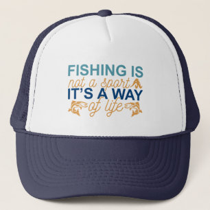 Gorra De Camionero arte de la vida de pesca divertida