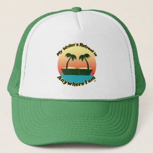 Gorra De Camionero Arte de logotipo de vida de autor de retiro de esc