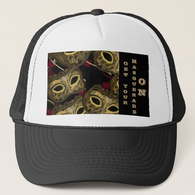 GORRA DE CAMIONERO ARTE DE MÁSCARAS  (Anverso)