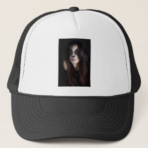 Gorra De Camionero Arte de Mujer Gato