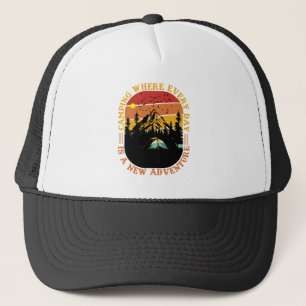 Gorra De Camionero Arte de palabras Cool Camping