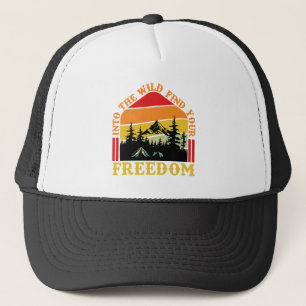 Gorra De Camionero Arte de palabras de Camping Cool 