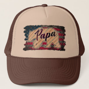 Gorra De Camionero Arte de palabras de Papá oso genial