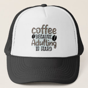 Gorra De Camionero Arte de palabras divertidas de café