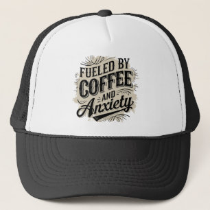 Gorra De Camionero Arte de palabras retro genial café