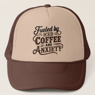 Gorra De Camionero Arte de palabras retro genial café