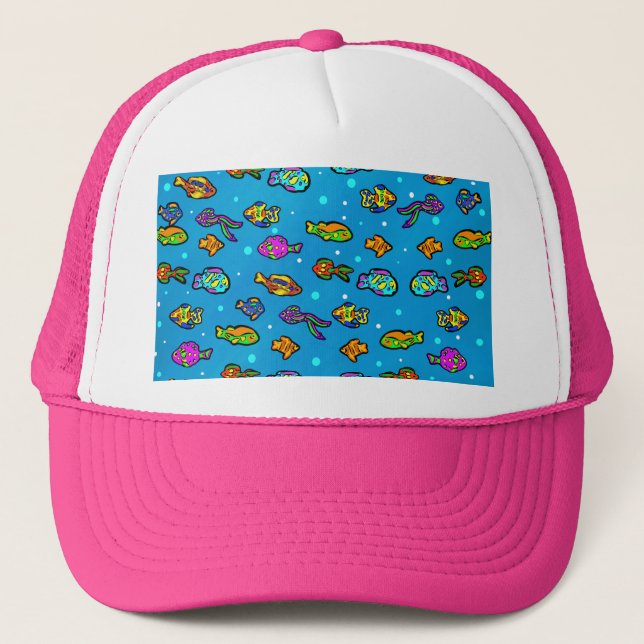 Gorra De Camionero Arte de pescado (Anverso)