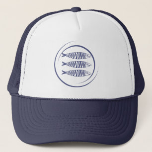 Gorra De Camionero Arte de Pescado Sardina Costero