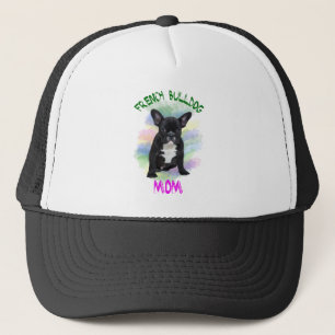Gorra De Camionero Arte de pintura al óleo de acuarela de mamá Bulldo