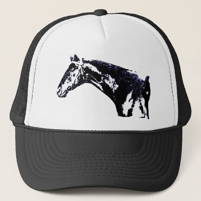Gorra De Camionero Arte de pop de caballo (Anverso)