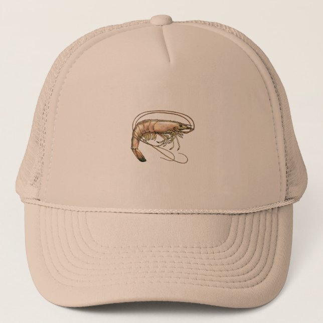 Gorra De Camionero Arte de Shrimp del Sur (Anverso)
