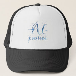 Gorra De Camionero Arte de texto positivo para IA