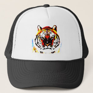 Gorra De Camionero Arte de tigres salvajes