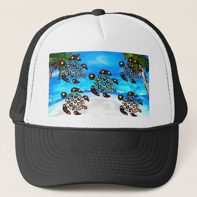 Gorra De Camionero Arte de Tortuga (Anverso)