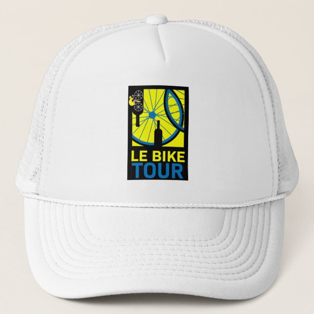 Gorra De Camionero Arte de turismo en bicicleta (Anverso)