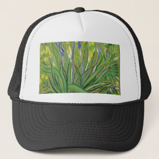 Gorra De Camionero arte de Van Gogh Lirios, reproducción acrílica