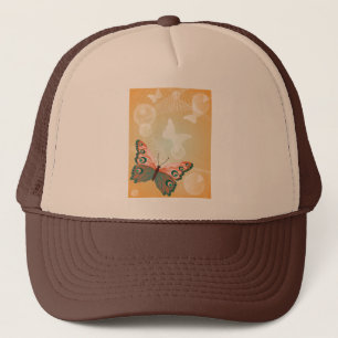 Gorra De Camionero Arte del destino del amor de la boda de la maripos