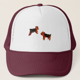 Gorra De Camionero Arte del perro de Terrier