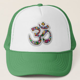 Gorra De Camionero Arte del símbolo floral Namaste