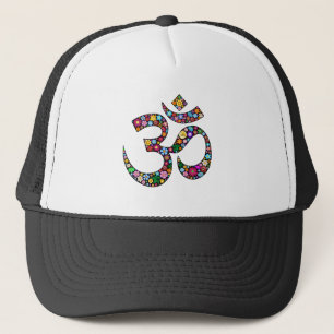 Gorra De Camionero Arte del símbolo floral Namaste