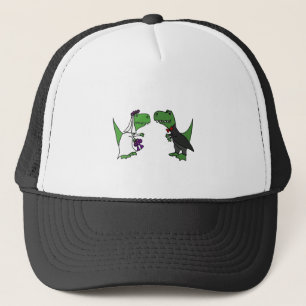 Gorra De Camionero Arte divertido de la boda de novia y del novio del