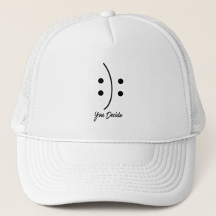 Gorra De Camionero Arte en línea minimalista de perspectiva 'Tú decid