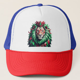 Gorra De Camionero Arte Gráfico Premium del Rey Animal Feroz P