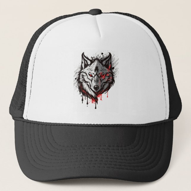 Gorra De Camionero Arte gráfico Wolf: Lobos animales Fan Art (Anverso)