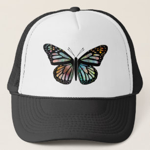 Gorra De Camionero Arte hermoso de la mariposa de la acuarela