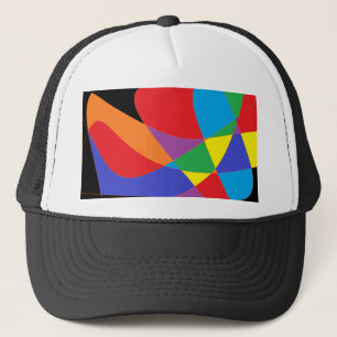 Gorra De Camionero Arte moderno de color arcoiris