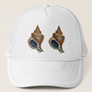 Gorra De Camionero Arte náutico vintage de George Shaw concha azul