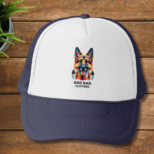 Gorra De Camionero Arte personalizado de bajo poliéster para papá de 