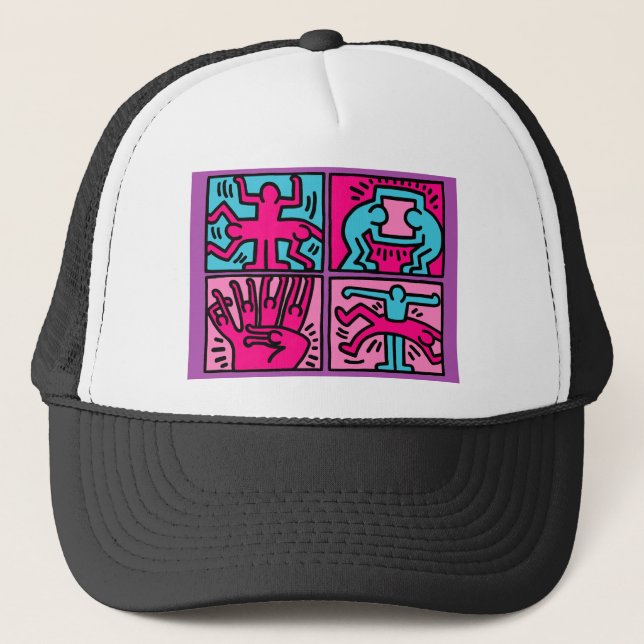 Gorra De Camionero arte pop (Anverso)