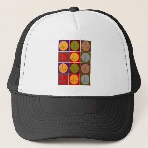 Gorra De Camionero Arte pop cardiaco de QRS