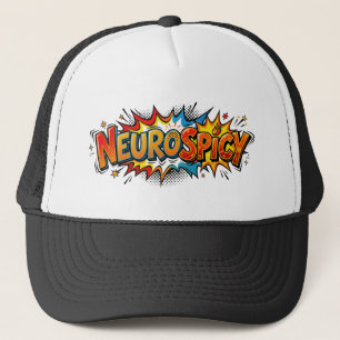 Gorra De Camionero Arte pop de cómic neurodiverso Camionero ADHD