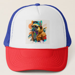 Gorra De Camionero Arte pop de perro