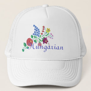 Gorra De Camionero Arte popular húngaro Kalocsa Embroidery