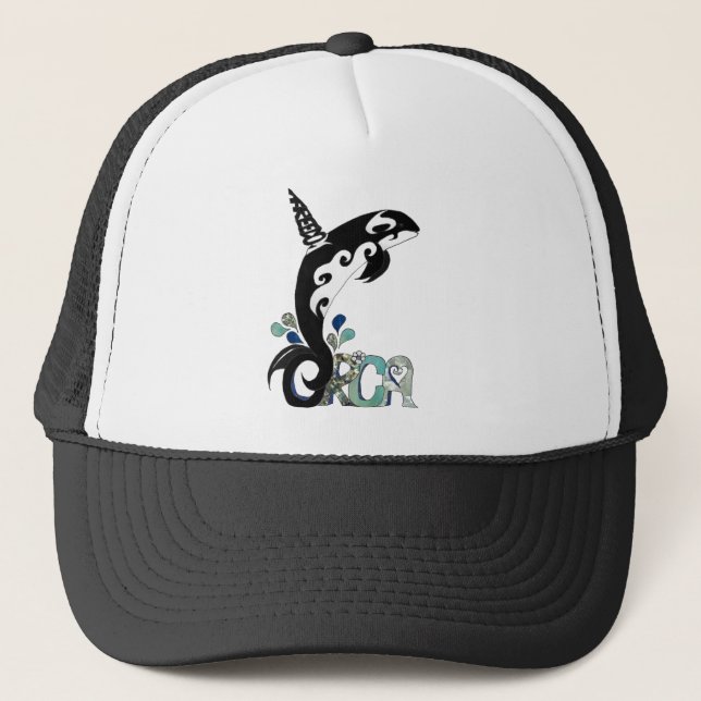 Gorra De Camionero Arte por la libertad de Orca (Anverso)