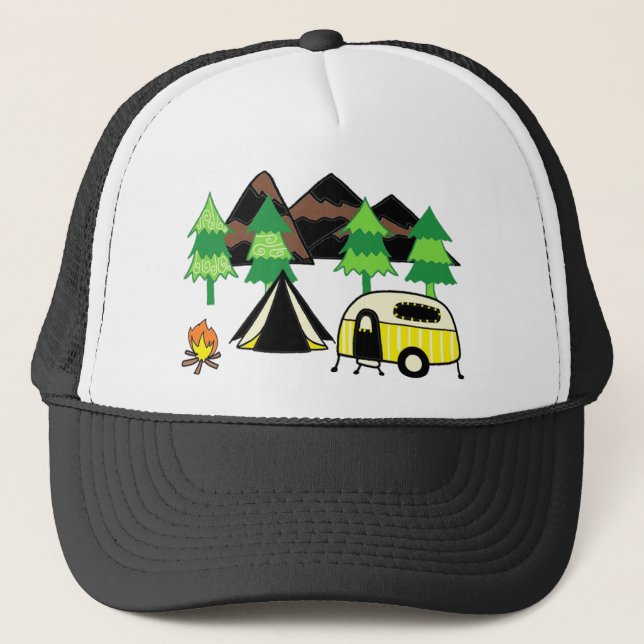 Gorra De Camionero Arte que acampa (Anverso)