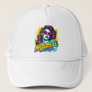 Gorra De Camionero Arte Retro Mama Pop Personalizado (12)
