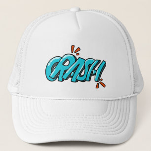 Gorra De Camionero Arte Retro Pop CRASH Letra Graffiti