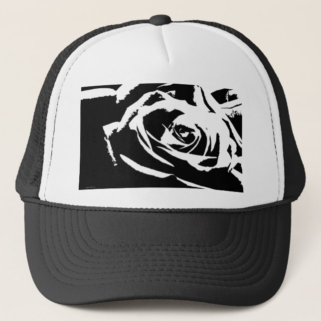Gorra De Camionero Arte Rosa posterizado (Anverso)