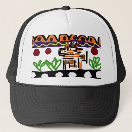 Gorra De Camionero Arte trasero de león