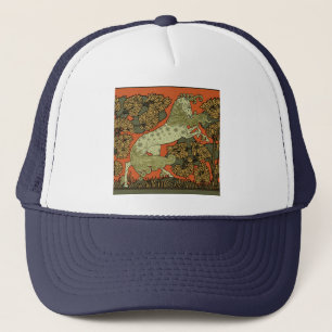 Gorra De Camionero Artes y Oficios Medievales Caballo Art Nouveau