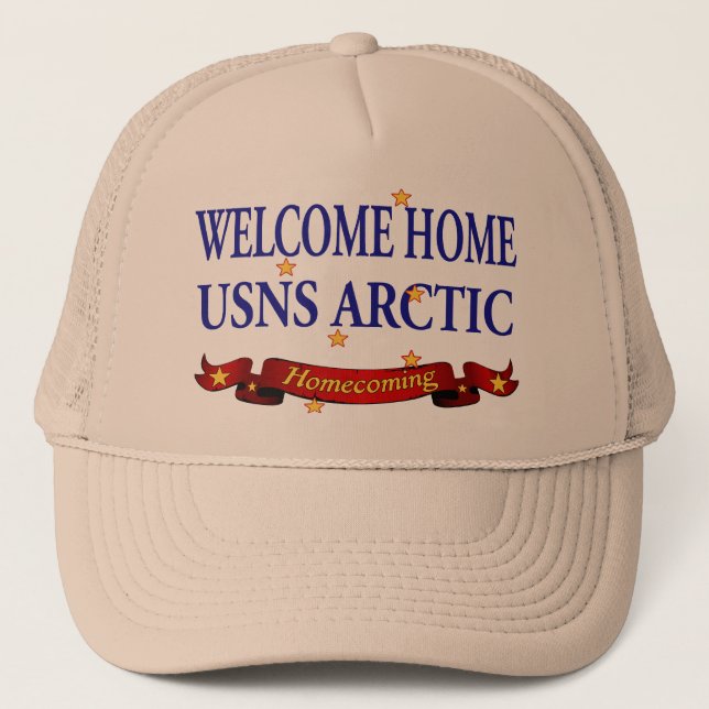 Gorra De Camionero Ártico agradable del hogar USNS (Anverso)