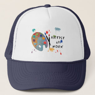 Gorra De Camionero Artista en el trabajo