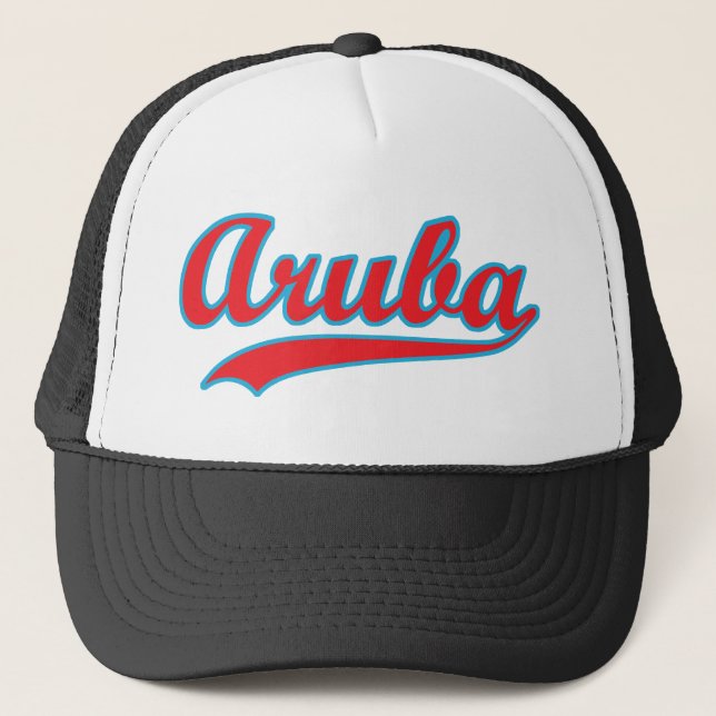 Gorra De Camionero Aruba retro (Anverso)