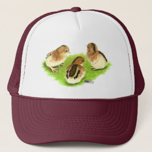 Gorra De Camionero Aseel Black Red Chicks