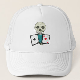 Gorra De Camionero Ases de póquer de Jugar con Tarjeta